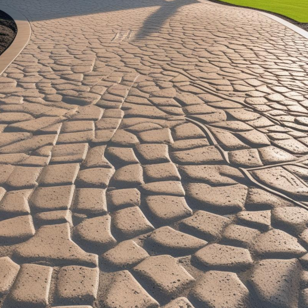 Imprinted Concrete Driveway Services by Greasby driveway company
