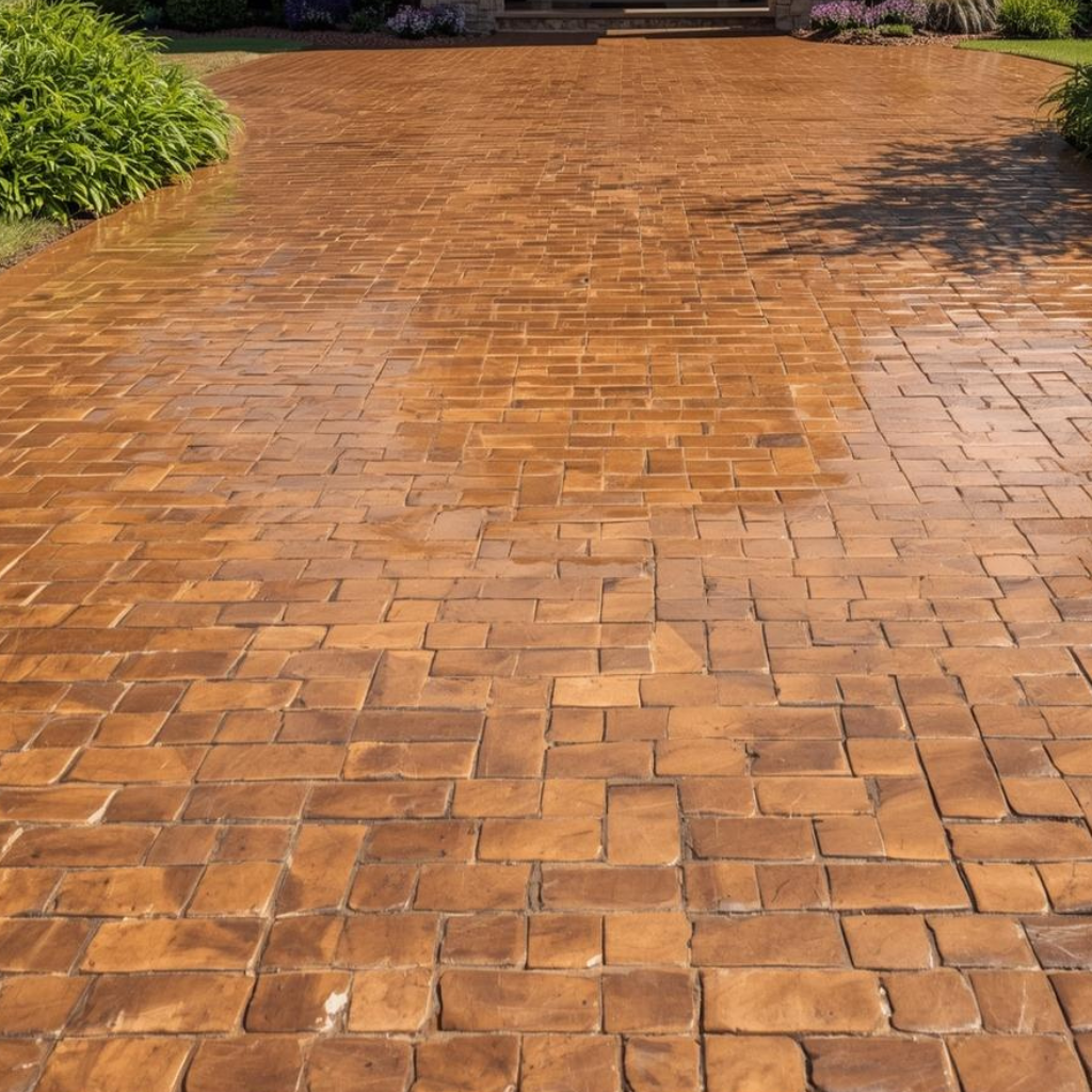 Imprinted Concrete Driveway Solutions by Greasby driveway company